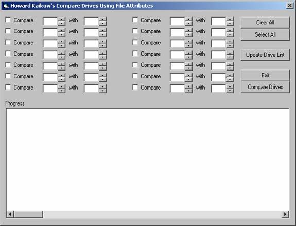 Compare Drives Using FileAttributes